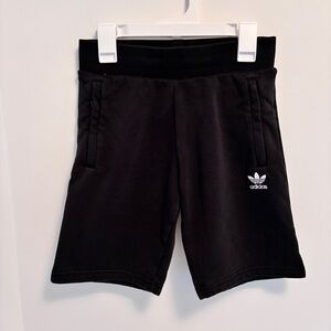 Adidas Boy's Fleece Shorts Black Size S
